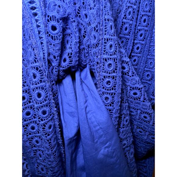 Boden Royal Blue Lace Dress - Women's Size 16 - Cotton - Picture 6 of 16